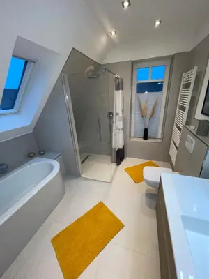 Ein Badezimmer in der Unterkunft Privatzimmer Steinmetz in Reken