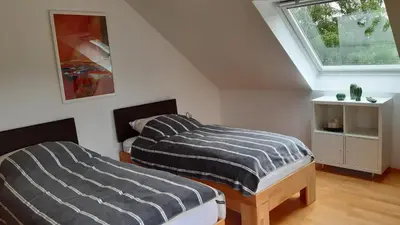 Ein Bett oder Betten in einem Zimmer der Unterkunft Haus Drebes