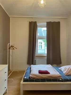 Ein Bett oder Betten in einem Zimmer der Unterkunft Lovely room in Düsseldorf nearly Düsseldorf Hbf