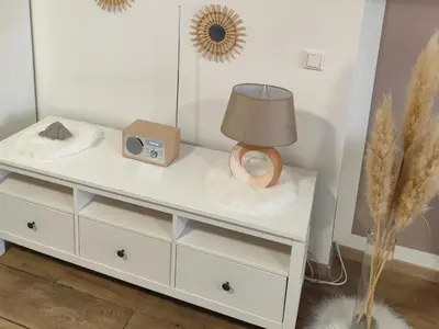 Ein Bett oder Betten in einem Zimmer der Unterkunft Ferienwohnungen Recklinghausen-Nord