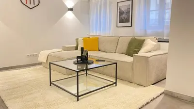 Ein Sitzbereich in der Unterkunft Luxuriöse Stadtvilla im Hansaviertel