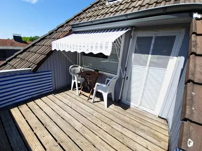 Ein Balkon oder eine Terrasse in der Unterkunft Zuhause im Grünen