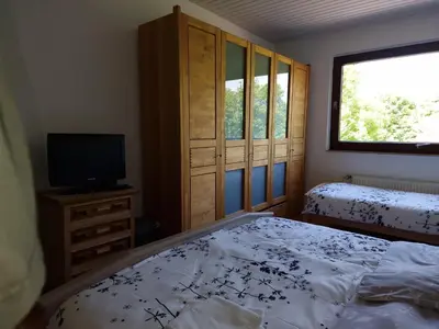 Ein Bett oder Betten in einem Zimmer der Unterkunft Zuhause im Grünen