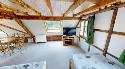 TV/Unterhaltungsangebot in der Unterkunft Haan-Ferienwohnung