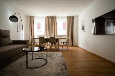 Ein Sitzbereich in der Unterkunft Old Town Apartment 2 rooms/baths
