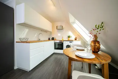 Küche/Küchenzeile in der Unterkunft Favorite Stays -Suite and More - Altstadt