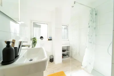 Ein Badezimmer in der Unterkunft Charmante Stadtwohnung
