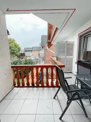 Ein Balkon oder eine Terrasse in der Unterkunft KM Apparts 1