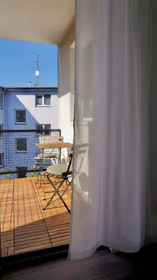 Ein Balkon oder eine Terrasse in der Unterkunft Zentral & Modern Nähe Düsseldorf und Köln