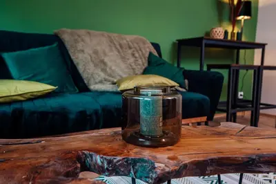 Ein Sitzbereich in der Unterkunft Green & Modern - City - Netflix - WiFi - 2 Person