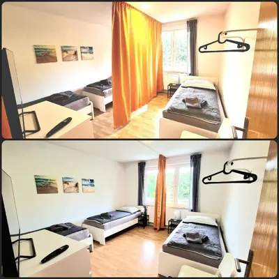 Ein Bett oder Betten in einem Zimmer der Unterkunft -CS24- 2 rooms apartment with balcony - HA05
