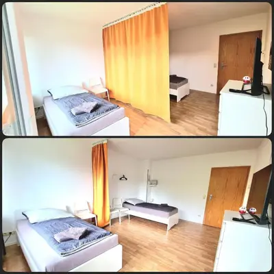 Ein Bett oder Betten in einem Zimmer der Unterkunft -CS24- 2 rooms apartment with balcony - HA05
