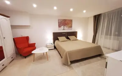 Ein Bett oder Betten in einem Zimmer der Unterkunft 3 Zimmer Wohnung - Keine Party Wohnung ! 6 Personen
