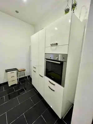 Küche/Küchenzeile in der Unterkunft Modernes Appartement in guter Lage in Essen (Messe Essen, Uni-Klinikum)