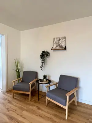 Ein Sitzbereich in der Unterkunft Sali - Apartment Essen - Comfort