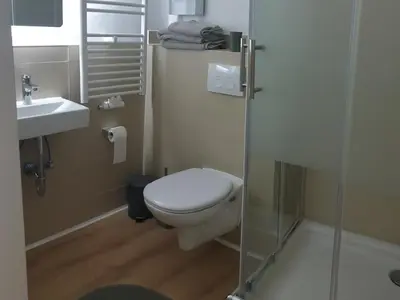 Ein Badezimmer in der Unterkunft Studio Apartments in Ruhrgebiet