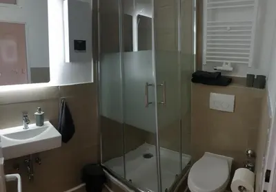 Ein Badezimmer in der Unterkunft Studio Apartments in Ruhrgebiet