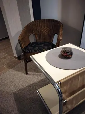 Ein Sitzbereich in der Unterkunft Ferienwohnung CoCo