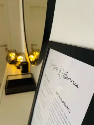 Ein Zertifikat, Auszeichnung, Logo oder anderes Dokument, das in der Unterkunft Ferienwohnung am Hengsteysee ausgestellt ist