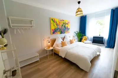 Ein Bett oder Betten in einem Zimmer der Unterkunft BetterBeds Gelsenkirchen