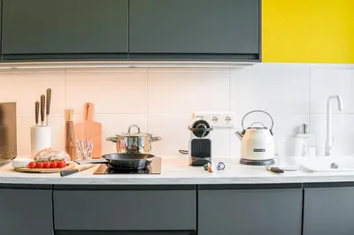 Küche/Küchenzeile in der Unterkunft HOMEFY - Come Together Apartment
