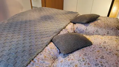 Ein Bett oder Betten in einem Zimmer der Unterkunft Das Düsselapartment
