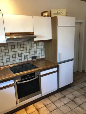 Küche/Küchenzeile in der Unterkunft Ferienwohnung Ostendorf