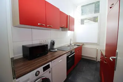 Küche/Küchenzeile in der Unterkunft Apartment with terrace in Wuppertal