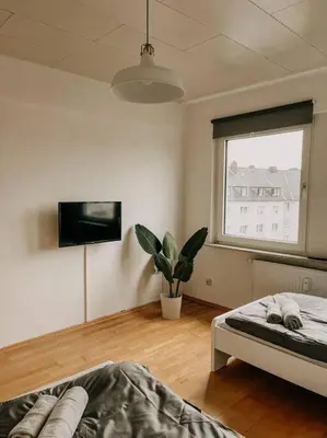 TV/Unterhaltungsangebot in der Unterkunft Zentral, ruhig, Messe Universitätsklinikum nah! MA3L