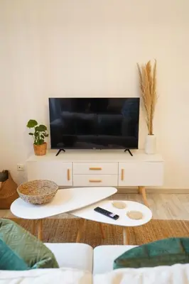 TV/Unterhaltungsangebot in der Unterkunft Dein Flughafen Messe Apartment nahe Düsseldorf 2