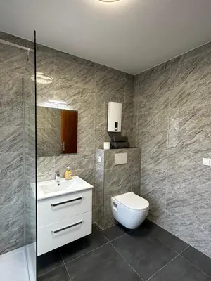 Ein Badezimmer in der Unterkunft Oberhausen Apartments