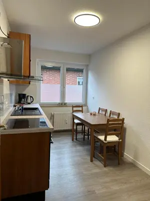 Küche/Küchenzeile in der Unterkunft Oberhausen Apartments