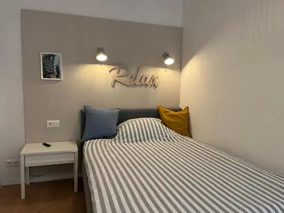 Ein Bett oder Betten in einem Zimmer der Unterkunft Modernes City-Apartment mit Highspeed-WLAN & Top-Lage - Easy Stay Wuppertal