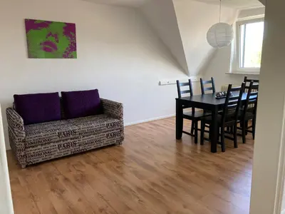Ein Sitzbereich in der Unterkunft gemütliche Altbauwohnung im Wuppertaler Westen