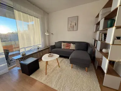 Ein Sitzbereich in der Unterkunft Relax Center Suite