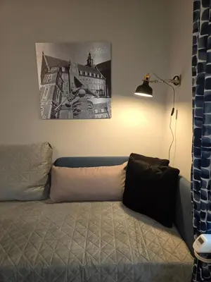Ein Bett oder Betten in einem Zimmer der Unterkunft HR Haus unter den Linden