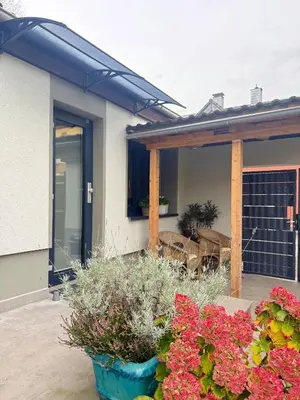 Das Gebäude in dem sich die Ferienwohnung befindet
