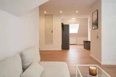Ein Sitzbereich in der Unterkunft Juno Living - Witten Apartmenthaus