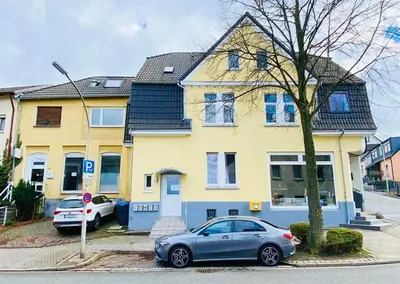 Das Gebäude in dem sich die Ferienwohnung befindet
