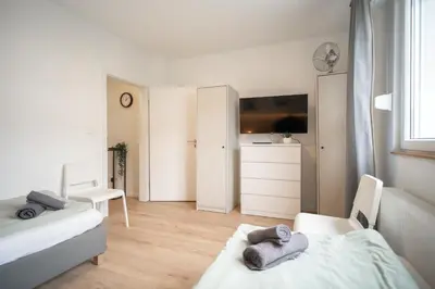 Ein Bett oder Betten in einem Zimmer der Unterkunft Juno Living - Witten Apartmenthaus