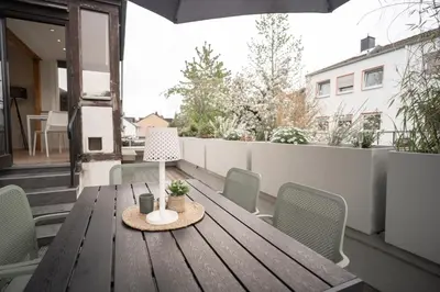 Ein Balkon oder eine Terrasse in der Unterkunft Juno Living - Witten Apartmenthaus