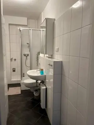 Ein Badezimmer in der Unterkunft Zentral, gemütlich, Messe nah! BE1L