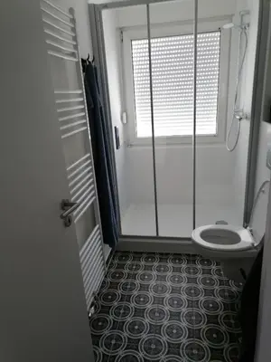 Ein Badezimmer in der Unterkunft gemütliche Wohnung in GE Bulmke-Hüllen