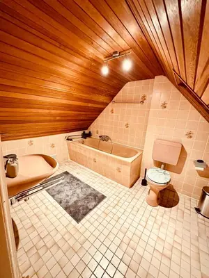 Ein Badezimmer in der Unterkunft Gästehaus zum Alten Feilenhauer