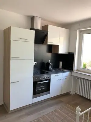 Küche/Küchenzeile in der Unterkunft Mini Appartement Messezimmer Nähe Düsseldorf, Appartement 25 qm Hilden