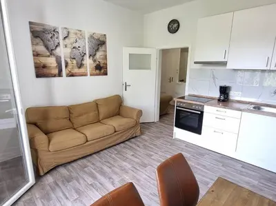 Küche/Küchenzeile in der Unterkunft Viktoria's Appartment in OB-Mitte