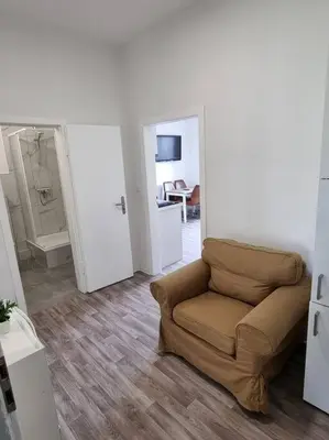 Ein Sitzbereich in der Unterkunft Viktoria's Appartment in OB-Mitte